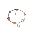 Copper Zircon Hollow Shell Gourd Pendant Bangle, New Chinese Light Luxury Geometric Jewelry view 5