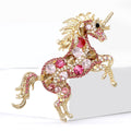 Alloy Rhinestone Unicorn Brooch Pin For Clothing And Anti Exposure view 4