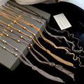 European Style Metal Multilayer Knotted Chain Tassel Sweater Necklace For Women view 1