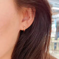 Elegant Women's Earrings With Micro Paved Zircon, Daily Wear Niche Delicate Fashion Jewelry view 3