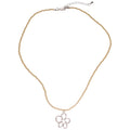 Copper Crystal Seed Bead Hollow Zircon Flower Pendant Necklace Fresh Light Luxury Clavicle Choker for Women view 5