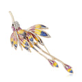 Enamel Alloy Long Tail Hummingbird Brooch For Coats And Suits view 1