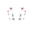 Sweet Acrylic Butterfly Flower Crystal Beaded Tassel Studs Summer Beach Vacation Statement Earrings view 5