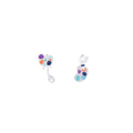 Trendy Irregular Colorful Enamel Artist Paint Palette Alloy Rhinestone Dangle Stud Earrings view 5