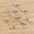 Alloy Light Bulb Pendant Charms 21x11mm 36x19mm DIY Necklace Bracelet Jewelry Findings view 2