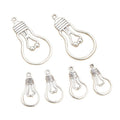 Alloy Light Bulb Pendant Charms 21x11mm 36x19mm DIY Necklace Bracelet Jewelry Findings view 5