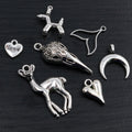 Alloy Heart Deer Pendant Charms For DIY Jewelry Necklace Bracelet Accessories view 2