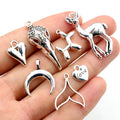Alloy Heart Deer Pendant Charms For DIY Jewelry Necklace Bracelet Accessories view 1