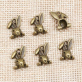 Alloy Rabbit Head Pendant Charm For DIY Jewelry Accessories Necklace Bracelet 14x10mm 0.8g view 2