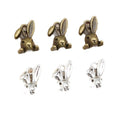 Alloy Rabbit Head Pendant Charm For DIY Jewelry Accessories Necklace Bracelet 14x10mm 0.8g view 5
