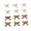 Alloy Bowknot Small Pendant Charm DIY Jewelry Findings For Necklace Bracelet Making 15x10mm 0.8g view 5