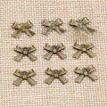 Alloy Bowknot Small Pendant Charm DIY Jewelry Findings For Necklace Bracelet Making 15x10mm 0.8g view 2