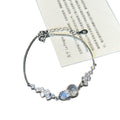 New Chinese Style Copper And Plastic Bangle With Zircon Bow Gourd Pendant For Women view 5