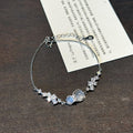 New Chinese Style Copper And Plastic Bangle With Zircon Bow Gourd Pendant For Women view 3