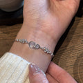New Chinese Style Copper And Plastic Bangle With Zircon Bow Gourd Pendant For Women view 2