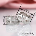 Exotic Hollow Ear Cuffs For Women, Elegant Light Luxury Retro Hong Kong Style Statement Earrings view 4