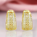 Exotic Hollow Ear Cuffs For Women, Elegant Light Luxury Retro Hong Kong Style Statement Earrings view 2