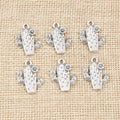 Alloy Cactus Small Pendant Charms For DIY Jewelry Accessories Necklace Bracelet 20x15mm 1.5g view 2