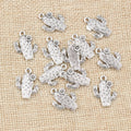 Alloy Cactus Small Pendant Charms For DIY Jewelry Accessories Necklace Bracelet 20x15mm 1.5g view 4