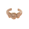 Irregular Wrinkle Texture Acrylic Open Bangle With Cross Horseshoe Buckle European Style view 5