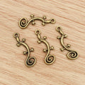 Alloy Lizard Gecko Pendant Charm For DIY Jewelry Accessories Necklace Bracelet 29x11mm view 4