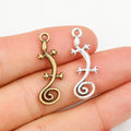 Alloy Lizard Gecko Pendant Charm For DIY Jewelry Accessories Necklace Bracelet 29x11mm view 1