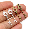 Alloy Faux Key Pendant Charm For DIY Jewelry Accessories Necklace Bracelet 28x7.5mm 0.8g view 1