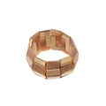 Acrylic Square Splice Geometric Round Bangle Minimalist European American Fashion Jewelry view 5