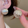 Light Luxury Acrylic Shell Metal Teardrop Star Geometric Stud Earrings For Women view 4
