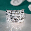 Marquise Eye Geometric Design Ring Shiny Statement Finger Jewelry For Wedding Dress Accessories view 2