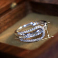 Women's Light Luxury Micro Pave Zircon Ring, Niche Chic Design Finger Jewelry view 4