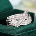 Fashion Women's Ring With Wrapped Cross Line Design Trendy Direct Jewelry view 3