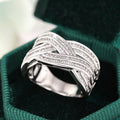 Fashion Women's Ring With Wrapped Cross Line Design Trendy Direct Jewelry view 2