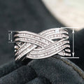 Fashion Women's Ring With Wrapped Cross Line Design Trendy Direct Jewelry view 4