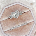 Heart Couple Rings For Women Sweet Lady Zircon Engagement Proposal Light Luxury Jewelry view 3