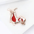 Alloy Animal Dog Brooch For Suits Coats And Accessories view 4