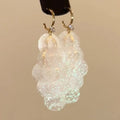 Copper Zircon Round Sequin Tassel C-Shaped Drop Earrings Beach Vacation Geometric Style view 4
