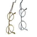 Alloy Metallic Eye Pendant Sweater Necklace, Minimalist Geometric Round Casual Clavicle Chain view 5