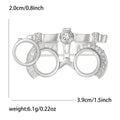 Polished Metal Alloy Eyeglasses Lapel Pin For Suit Apparel Decoration Brooch view 6
