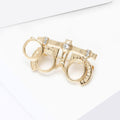 Polished Metal Alloy Eyeglasses Lapel Pin For Suit Apparel Decoration Brooch view 4