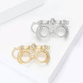 Polished Metal Alloy Eyeglasses Lapel Pin For Suit Apparel Decoration Brooch view 3