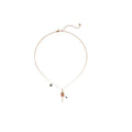 Zircon Hollow Flower Rattle Drum Pendant Copper Necklace For Women Light Luxury Collarbone Style view 5