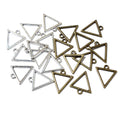 Alloy Hollow Triangle Pendant Charm For DIY Jewelry Accessories Necklace Bracelet 18x16mm view 3