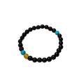 Vintage Aquamarine Agate Geometric Round Beaded Bangle With Niche Designer Style view 5