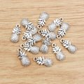 Alloy Faux Pineapple Pendant DIY Jewelry Accessory Charm For Necklace Bracelet 19x9mm 2g view 3