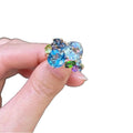 Zircon Geometric Hollow Open Ring Fashion Jewelry For Women view 5