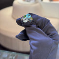 Zircon Geometric Hollow Open Ring Fashion Jewelry For Women view 3