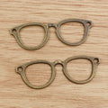 Alloy Eyeglass Frame Charm Pendant For DIY Jewelry Accessories Necklace Bracelet 55x19mm 4.5g view 4
