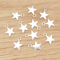 Alloy Five Point Star Small Pendant Charm 15x12mm 0.7g DIY Necklace Bracelet Accessory view 1