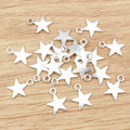 Alloy Five Point Star Small Pendant Charm 15x12mm 0.7g DIY Necklace Bracelet Accessory view 2